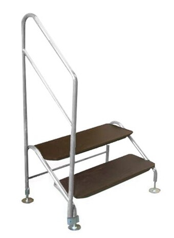 Delux dvoustupňové ocel bílé