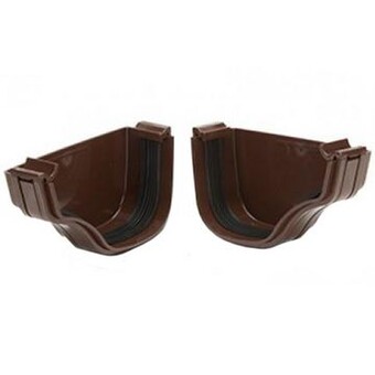 Okapový vnější koncový kryt pravý hnědý