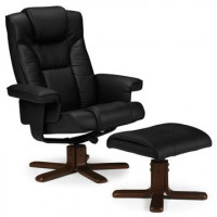 Otočná židle a stolička Malmo černá