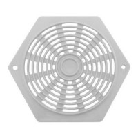 Plastový šestihranný ventilátor bílý