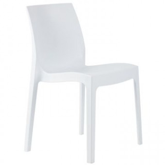 Polypropylenová židle Strata - bílá