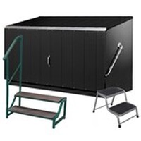 Schůdky a úložné prostory