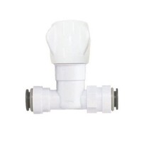 Uzavírací kohout 15mm x 15mm bílý